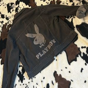 Pacsun Playboy Bunny Black jean jacket